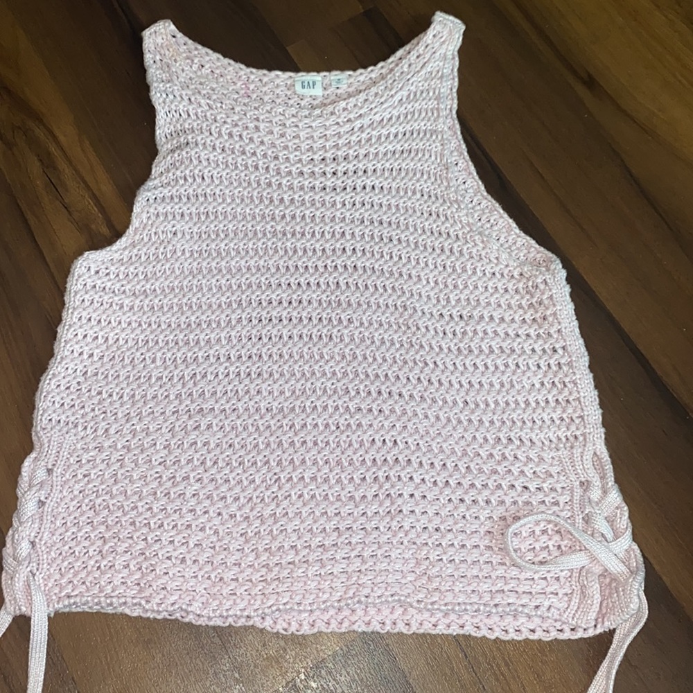 Pink Gap Crochet shirt